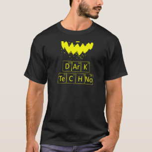 Rave Acid House Edm Dark Techno Backprint Periodic T-Shirt