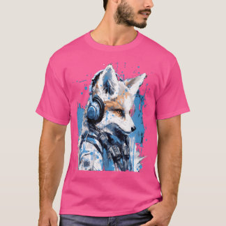 Rave Edm Fox Headphone T-Shirt