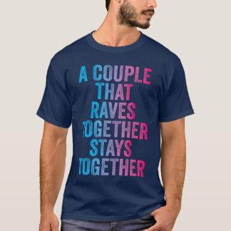 Rave-Paar passende EDM-Tanzmusik-Festival-rippy T-Shirt