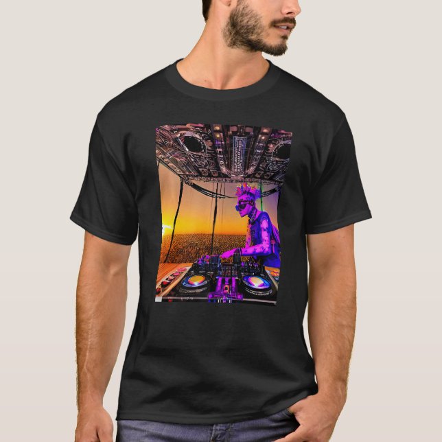 Rave Party Psychedelic EDM Trance Club DJ 6 T-Shirt (Vorderseite)