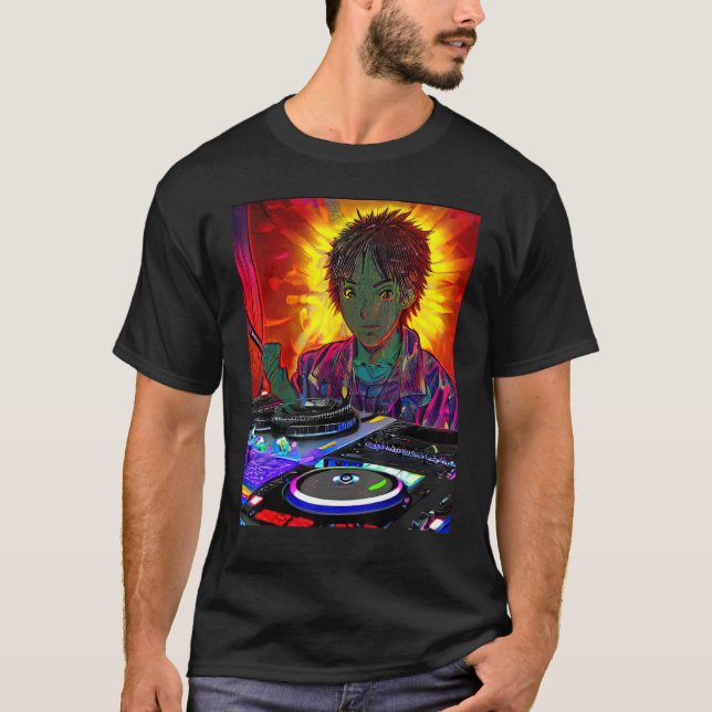 Rave Party Psychedelic EDM Trance Club DJ design_2 T-Shirt (Vorderseite)