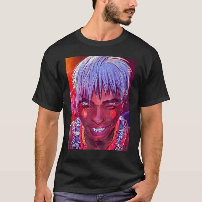 Rave Party Psychedelic EDM Trance Club DJ design_4 T-Shirt (Vorderseite)