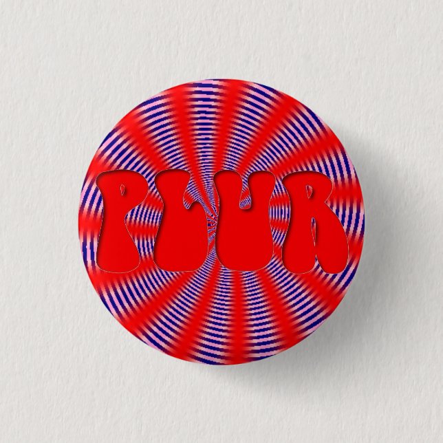 Rave "PLUR" Button (Vorderseite)