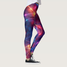 Rave Stadtwinkel der Neonlichter Leggings