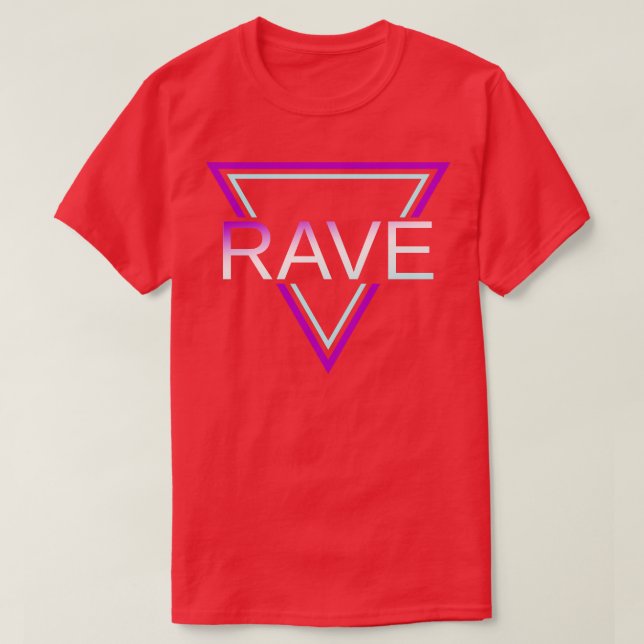 Rave Techno House Party EDM Festival Moon and Star T-Shirt (Design vorne)