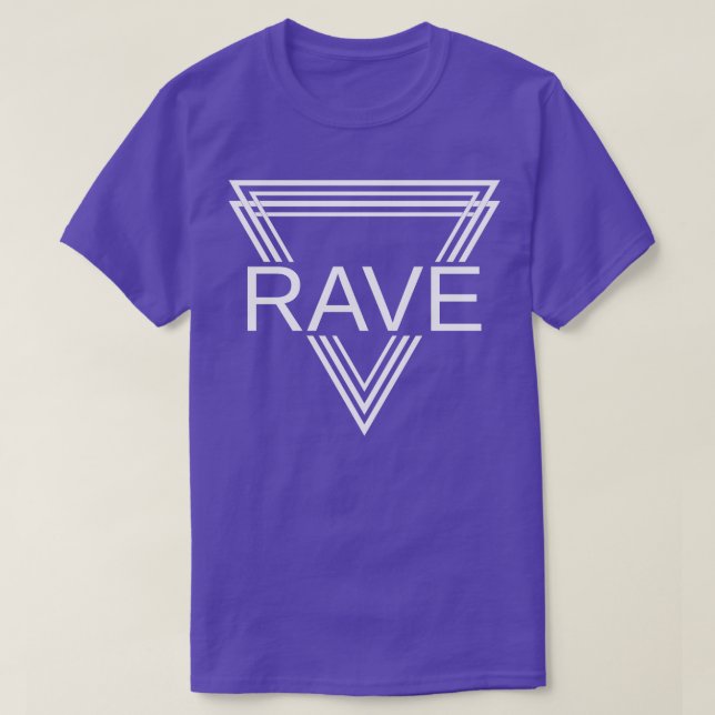 Rave Techno House Party EDM Festival Moon and Star T-Shirt (Design vorne)