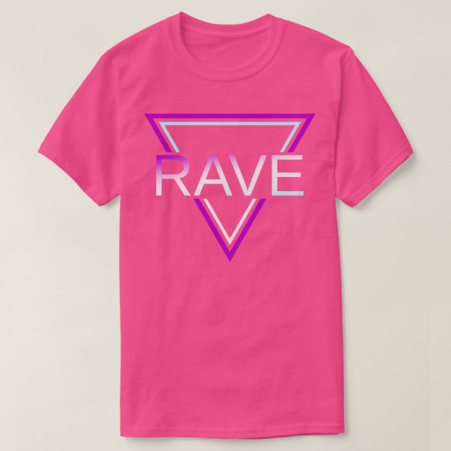 Rave Techno House Party EDM Festival Moon and Star T-Shirt (Design vorne)