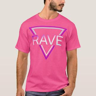 Rave Techno House Party EDM Festival Moon and Star T-Shirt