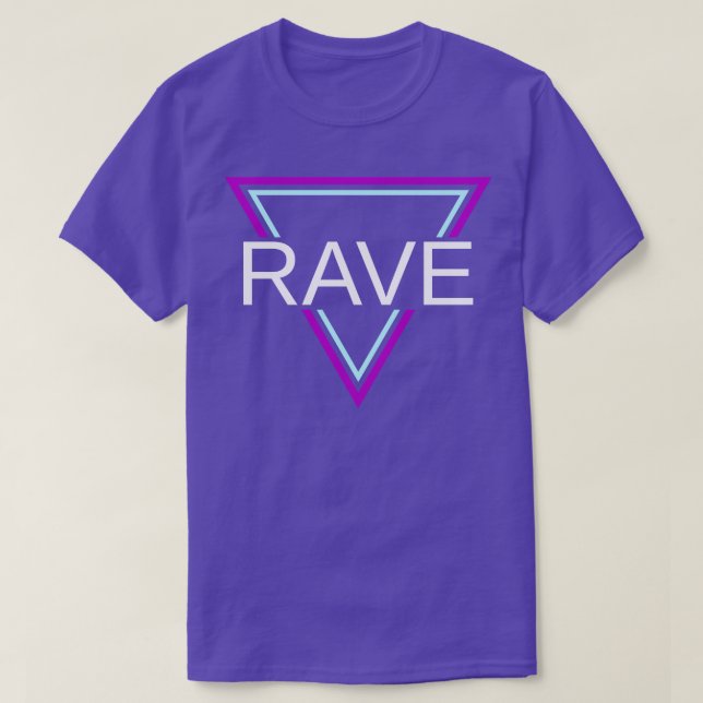 Rave Techno House Party EDM Festival Moon and Star T-Shirt (Design vorne)