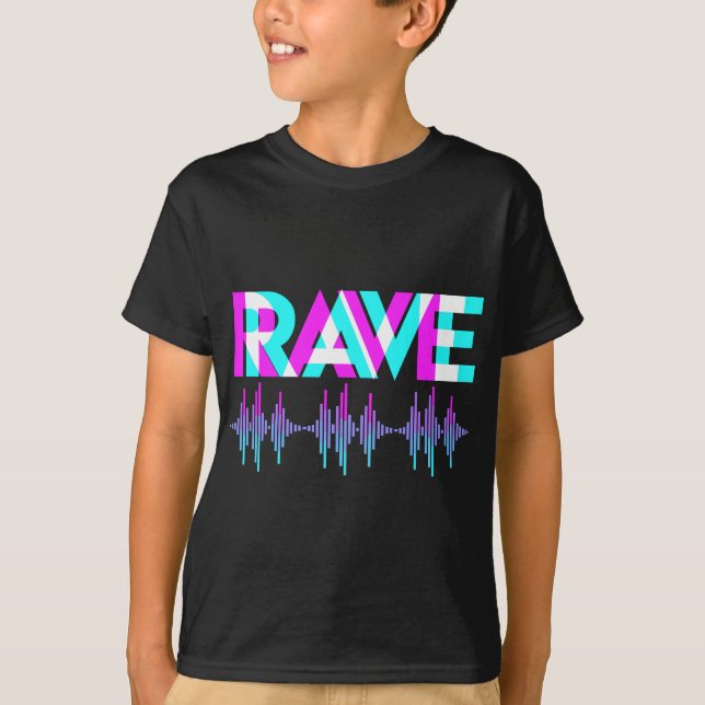 Rave Techno Music Synthesizer DJ Gift Raver T-Shirt (Vorderseite)