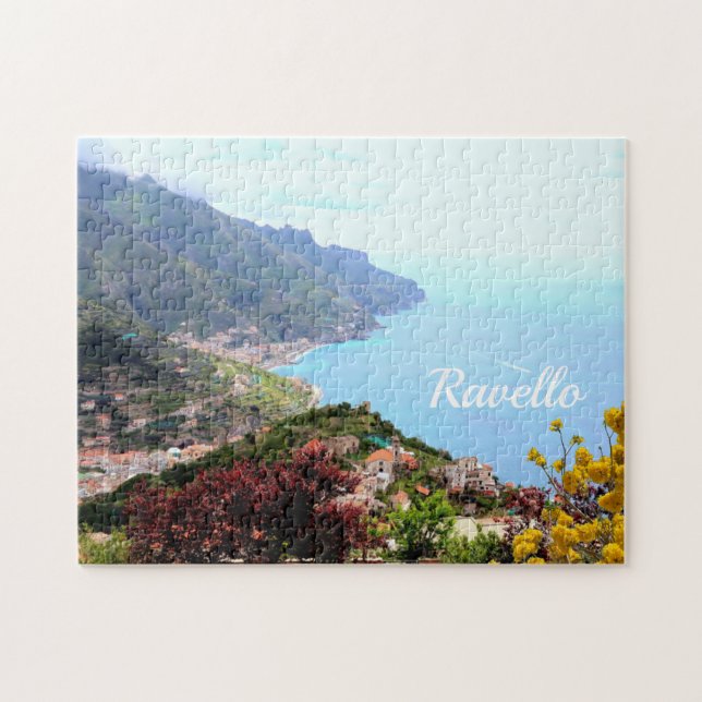 Ravello, Amalfi Coast, Italien - italienische Land Puzzle (Horizontal)