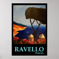 Ravello Italien - Retro Style Poster