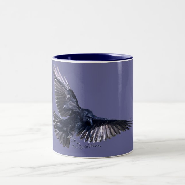 Raven Abcending Zweifarbige Tasse (Mittel)