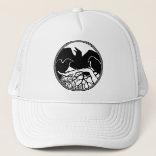 Raven Art Cap Wild Bird Crow Hats Raven Geschenke Truckerkappe