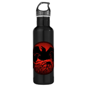 Raven Art Cool Crow Art Sport Flasche Trinkflasche