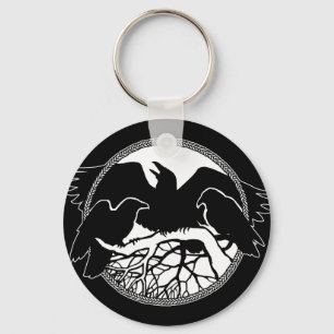 Raven Art Keychain Wildlife Crow / Raven Gifts Schlüsselanhänger