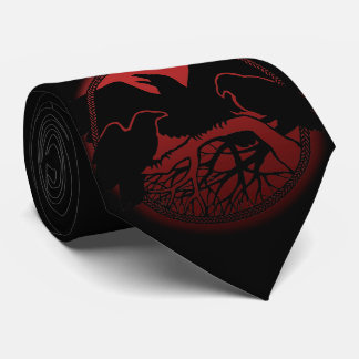 Raven Art Krawatte Wildlife Crow / Raven Necktie G