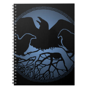 Raven Art Notebook Crow Art Journal Book Notizblock