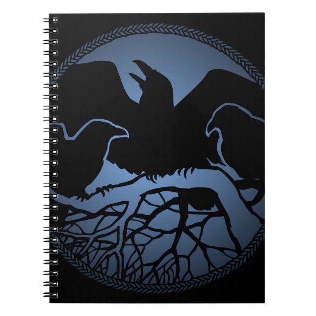 Raven Art Notebook Crow Art Journal Book Notizblock (Vorderseite)