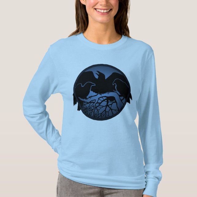 Raven Art Shirts Raven Women's Crow Art Shirts (Vorderseite)