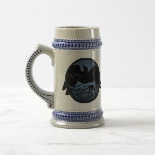 Raven Art Tasse Wild Bird Tasse Raven Stein