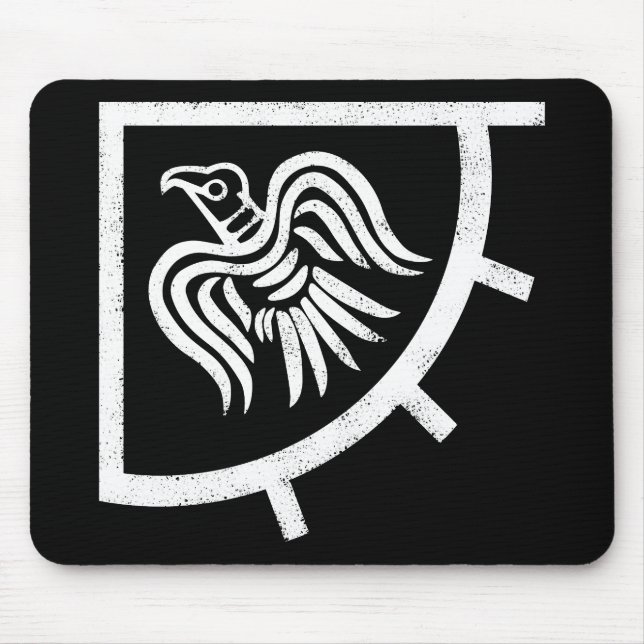 Raven Banner Viking Flag Mousepad (Vorne)