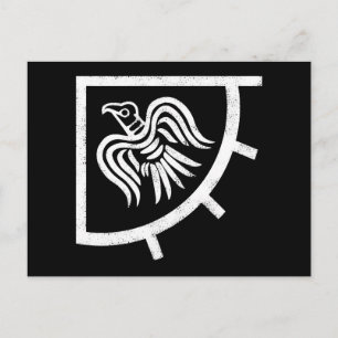 Raven Banner Viking Flag Postkarte