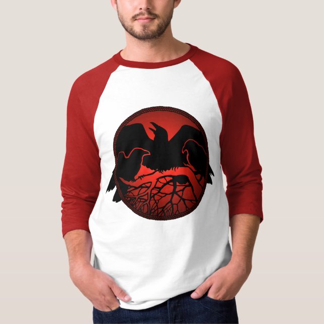 Raven Baseball Jesey Raven Women's Crow Art Shirts (Vorderseite)