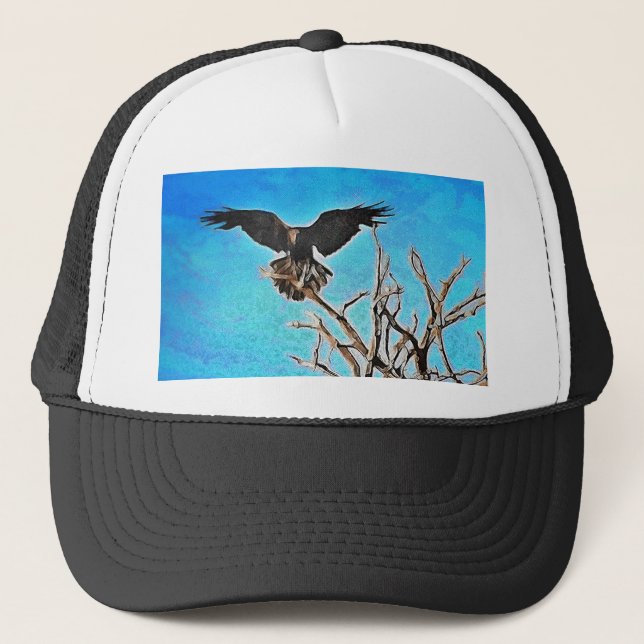 Raven-Baum Truckerkappe (Vorderseite)