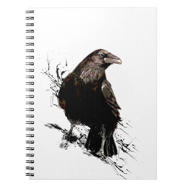 Raven Bird Art Collection Notizblock (Vorderseite)