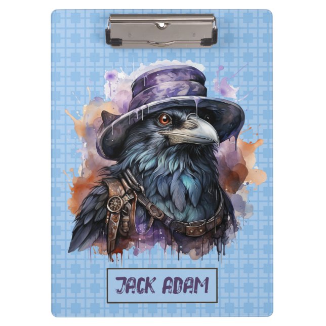 Raven Bird, Assistent für Wasserfarbe Klemmbrett (Vorderseite)