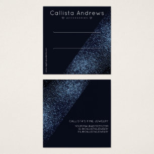 Raven Black Glitzer Geo Heart Hair Clip Display