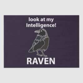 Raven Blick auf meine Intelligenz Raven Seidenpapier