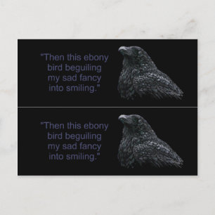 Raven Book Markers Postkarte