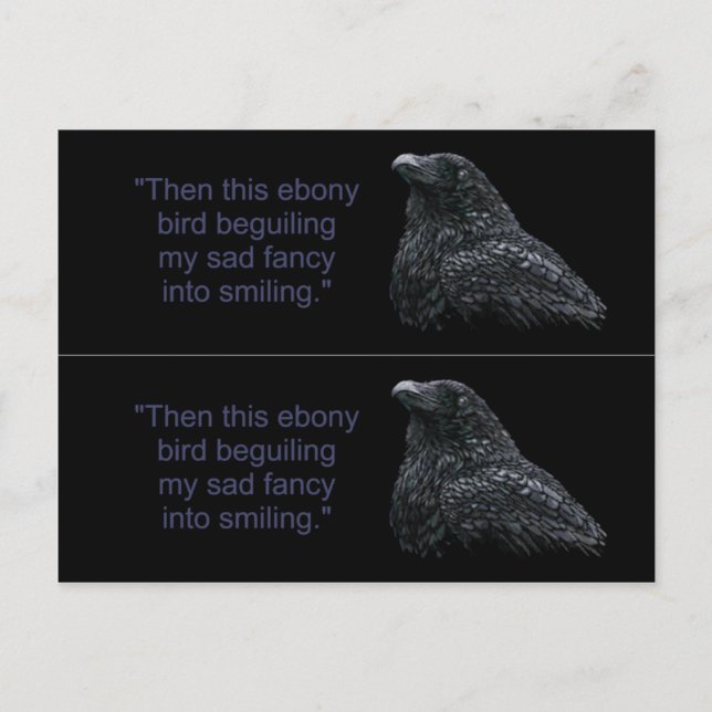Raven Book Markers Postkarte (Vorderseite)