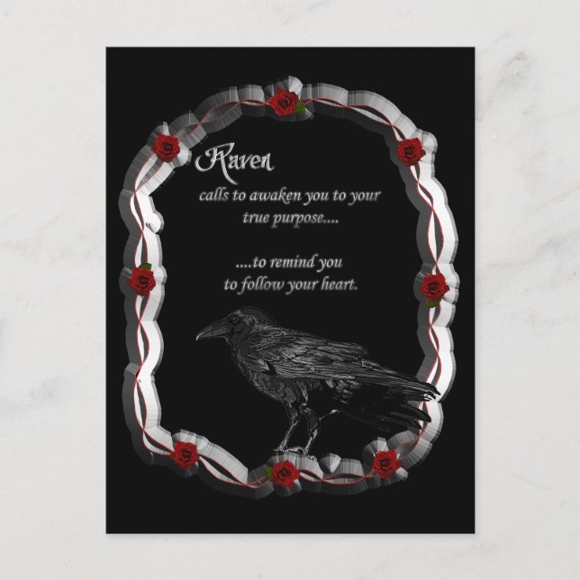 Raven Calling Postkarte (Vorderseite)