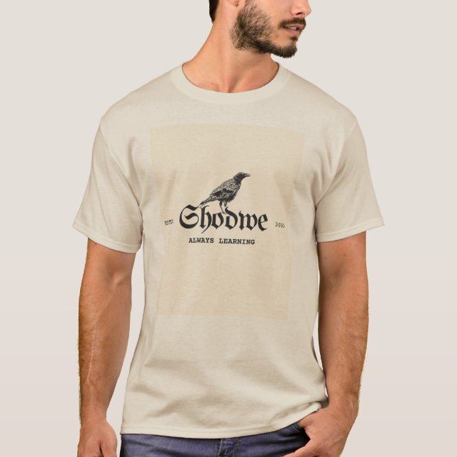 Raven Crest Always Learning T-Shirt (Vorderseite)