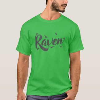 Raven Crow Raven Bird Environment and Nature lusti T-Shirt
