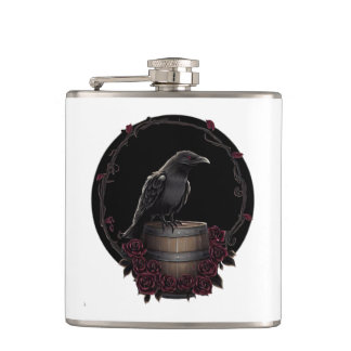Raven/Crow Whiskey Flask Flachmann