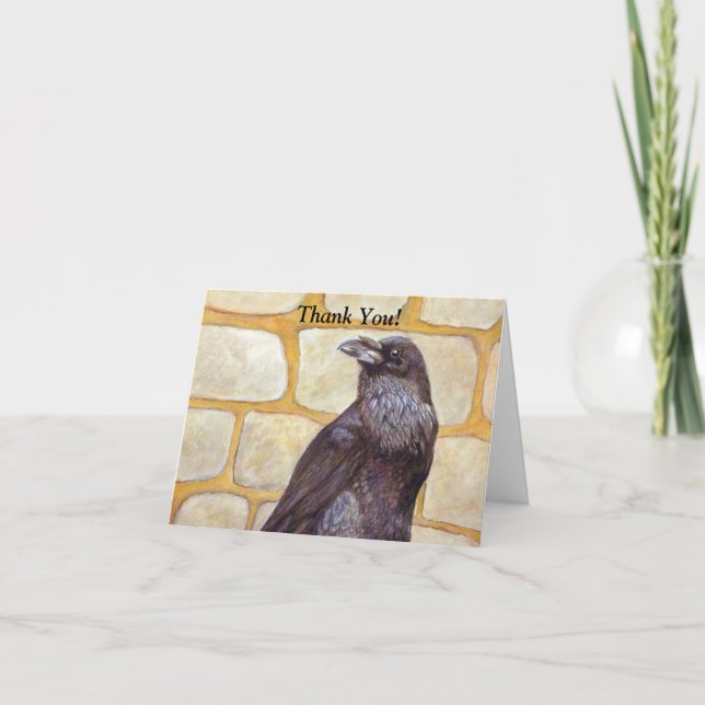 Raven Dankeskarte (Vorderseite)