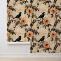 Raven Floral Crow Gothic