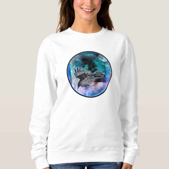 RAVEN FULL MOON NIGHT FLIGHT SWEATSHIRT (Vorderseite)
