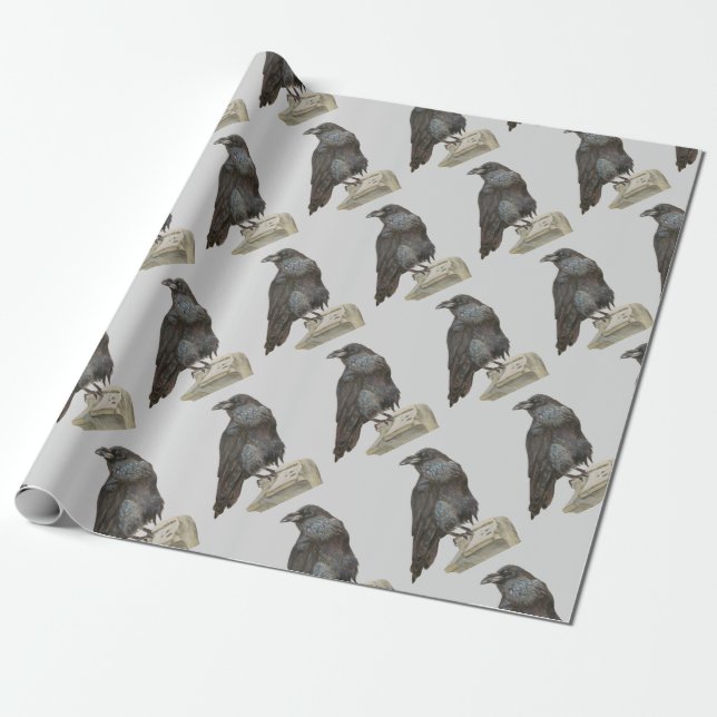 Raven Geschenkpapier (Ungerollt)