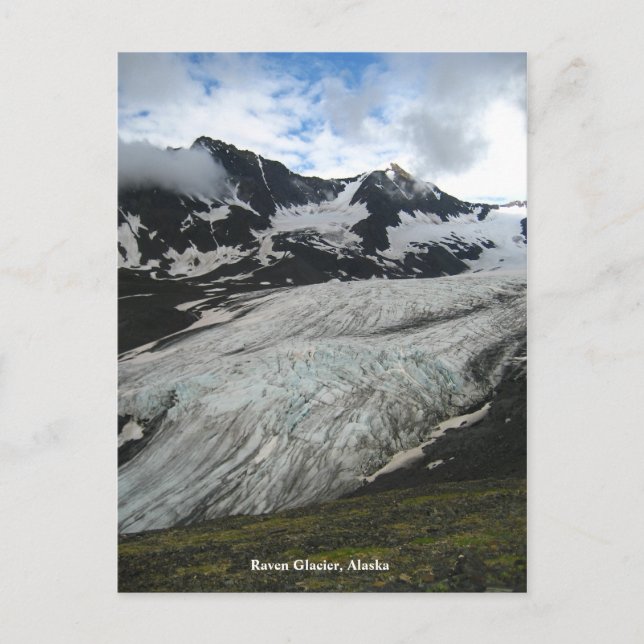 Raven Glacier, Alaska Postkarte (Vorderseite)