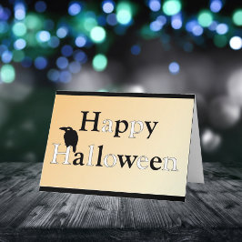Raven Happy Halloween ・ Geburtstag Karte