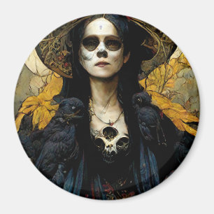 Raven Hexe 3 Fantasy Horror Goth Gothic Magnet