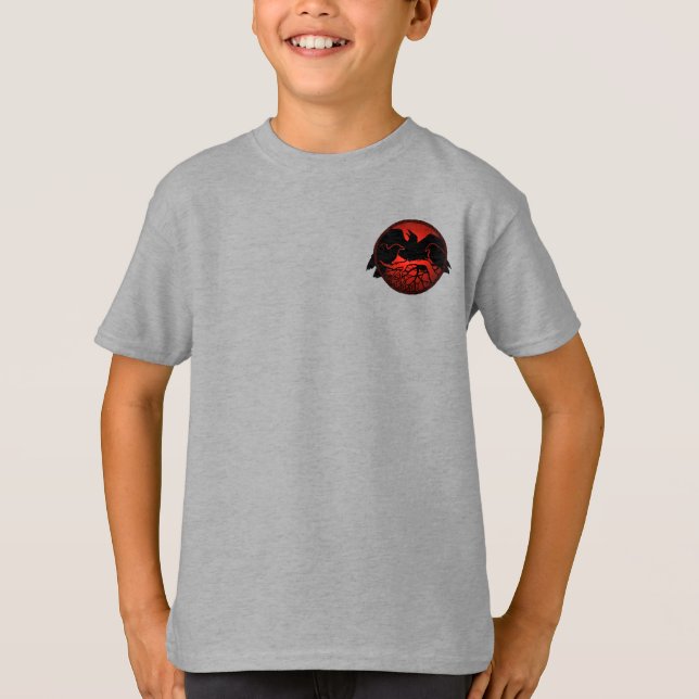 Raven Hoodie Kid's Raven / Crow Art Sweatshirts (Vorderseite)