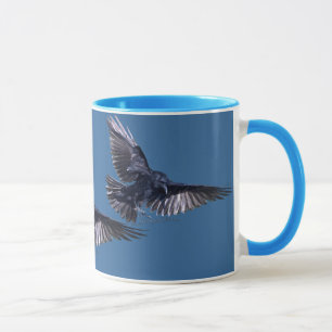 Raven in Flight Wildlife Lover Tasse