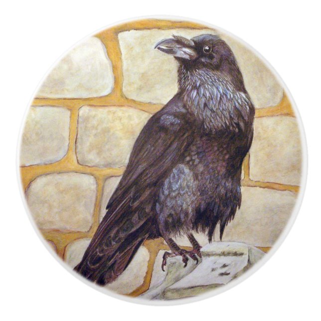 Raven Keramikknauf (Vorderseite)