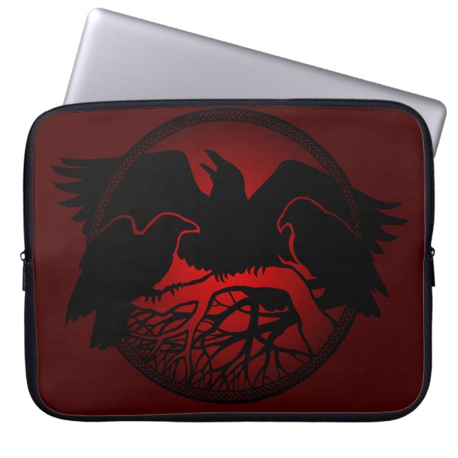 Raven Laptop Sleeve Spirit Animal Tablet Hüllen (Vorderseite)